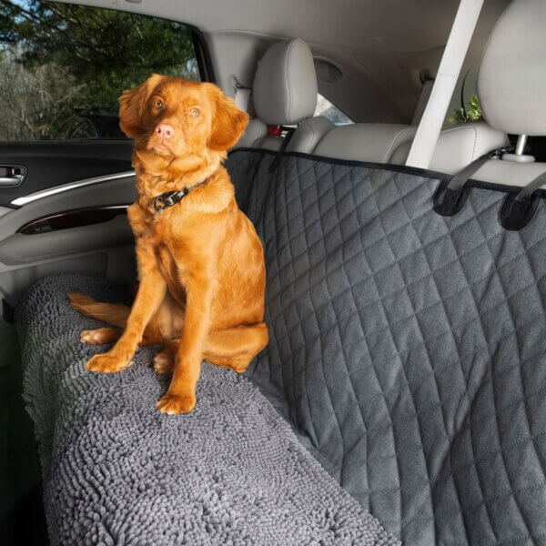 Dog Gone Smart Autoschondecke Doppel 3in2 Cool in grau